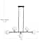 Hello Honey® Robert Stevenson Lighting Lorne Matte Black Metal & Frosted Glass 5-Light Chandelier